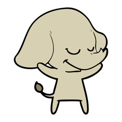 cartoon smiling elephant