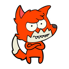 cartoon grinning fox