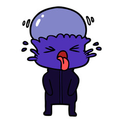 weird cartoon alien