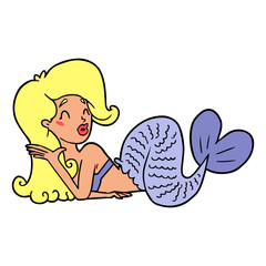 cartoon mermaid