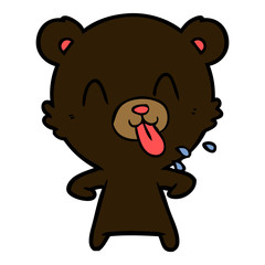 rude cartoon bear