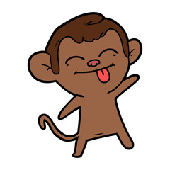 Fototapeta premium funny cartoon monkey