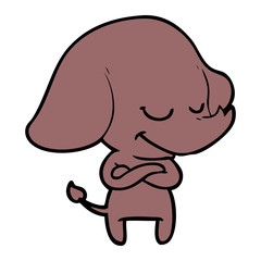 cartoon smiling elephant