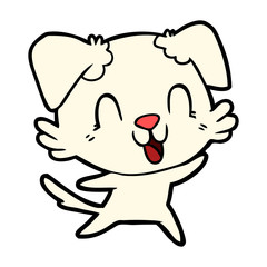 laughing cartoon dog