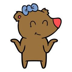 female bear cartoon