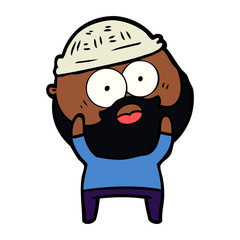 cartoon bearded man