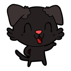 laughing cartoon dog