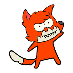 cartoon grinning fox