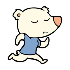 Obraz premium happy cartoon polar bear