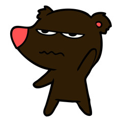 annoyed bear cartoon