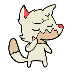 friendly cartoon fox