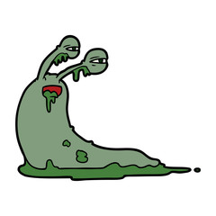 gross cartoon slug