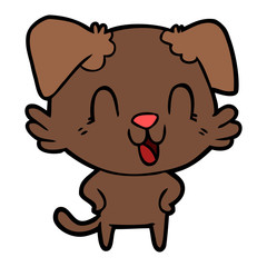 laughing cartoon dog