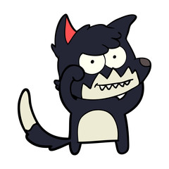 cartoon grinning fox