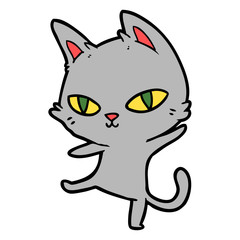 cartoon cat staring
