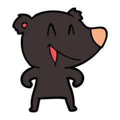 laughing bear cartoon