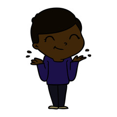 cartoon boy smiling