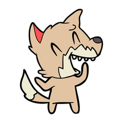 Obraz premium laughing fox cartoon