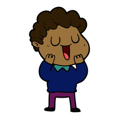 laughing cartoon man