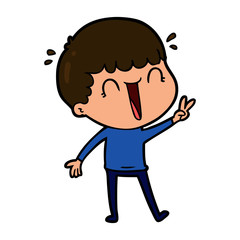 laughing cartoon man