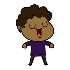 laughing cartoon man