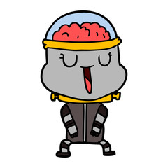 happy cartoon robot
