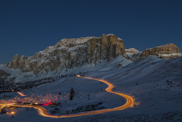 Gruppo del Sella al tramonto