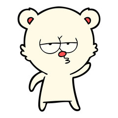 bored polar bear cartoon