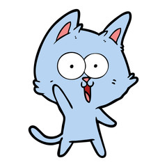 funny cartoon cat