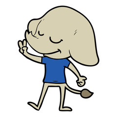 cartoon smiling elephant