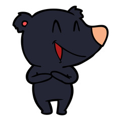 laughing bear cartoon