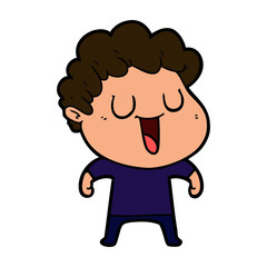 laughing cartoon man