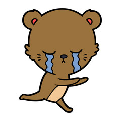 crying cartoon bear