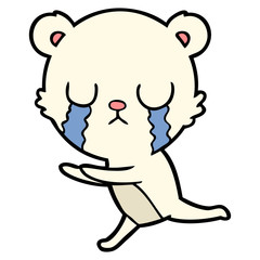 crying polar bear cartoon