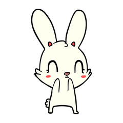 cute cartoon rabbit