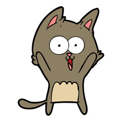 funny cartoon cat