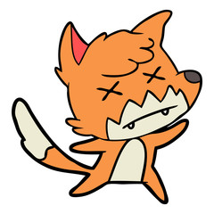cartoon dead fox