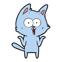 funny cartoon cat