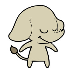cartoon smiling elephant