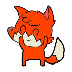 cartoon friendly fox