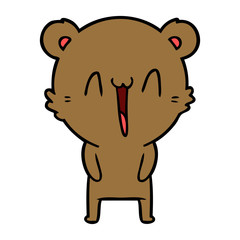 happy bear cartoon