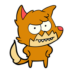 cartoon grinning fox