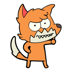 cartoon grinning fox