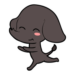 cute cartoon elephant running
