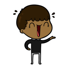 laughing cartoon man