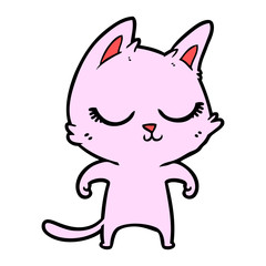 Obraz premium calm cartoon cat