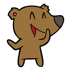laughing bear cartoon