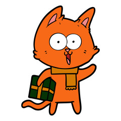 funny cartoon cat