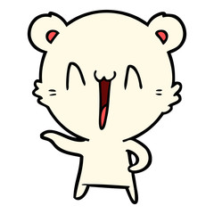 laughing polar bear cartoon
