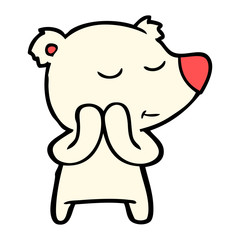 Obraz premium happy cartoon polar bear